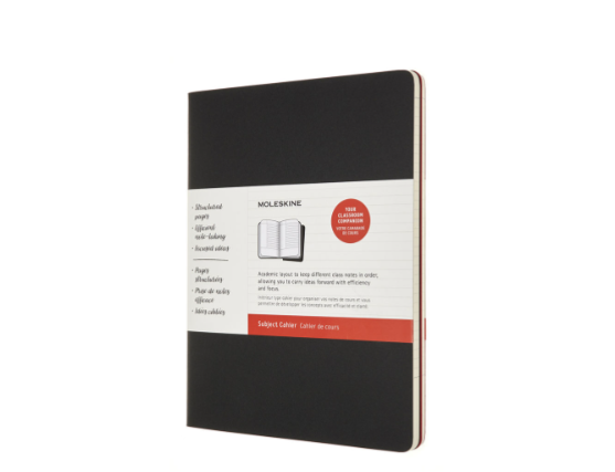 Блокнот Moleskine Cahier Subject 80 л в линейку мягкая обложка ch4stnb02 черный