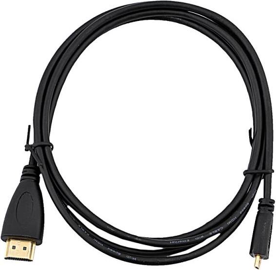 Кабель Base Level HDMI-micro, 24GOLD, 1.8m